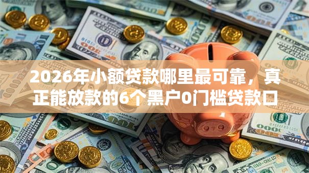 2026年小额贷款哪里最可靠，真正能放款的6个黑户0门槛贷款口子推荐