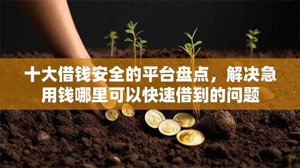十大借钱安全的平台盘点，解决急用钱哪里可以快速借到的问题