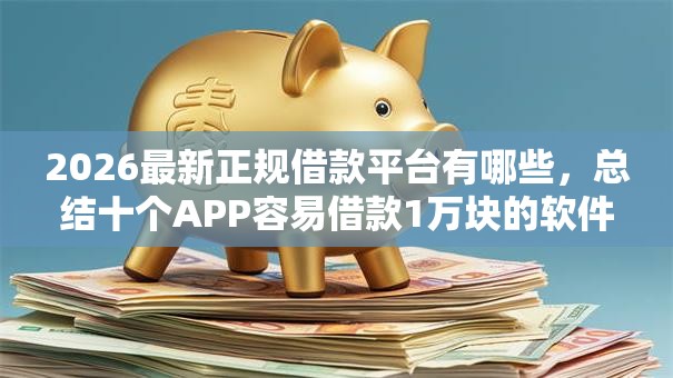 2026最新正规借款平台有哪些，总结十个APP容易借款1万块的软件！