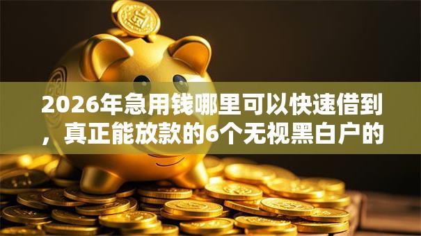 2026年急用钱哪里可以快速借到,真正能放款的6个无视黑白户的下款口子推荐 2026年急用钱哪里可以快速借到,真正能放款的6个无视黑白户的下款口子推荐