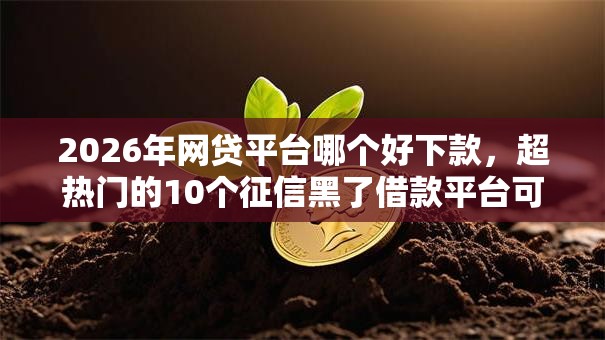 2026年网贷平台哪个好下款,超热门的10个征信黑了借款平台可以借钱应急推荐 2026年网贷平台哪个好下款,超热门的10个征信黑了借款平台可以借钱应急推荐