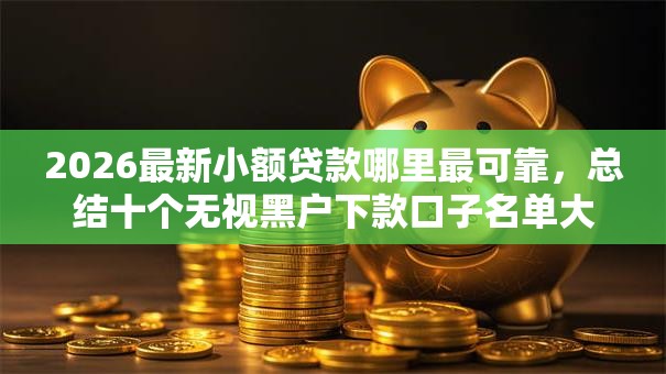 2026最新小额贷款哪里最可靠，总结十个无视黑户下款口子名单大全！