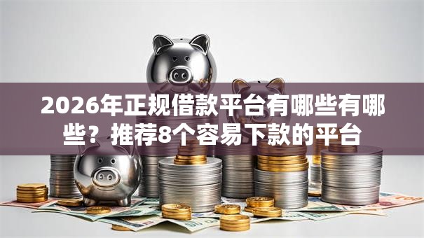 2026年正规借款平台有哪些有哪些？推荐8个容易下款的平台