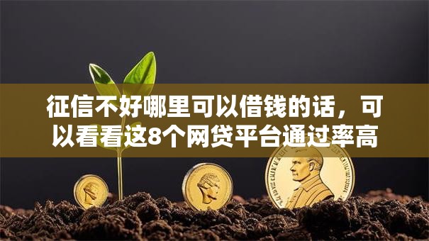 征信不好哪里可以借钱的话，可以看看这8个网贷平台通过率高