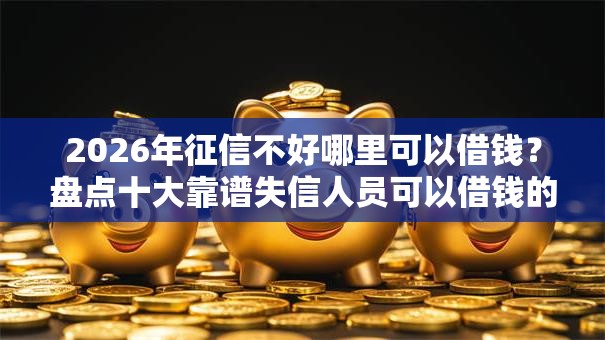 2026年征信不好哪里可以借钱？盘点十大靠谱失信人员可以借钱的网贷软件