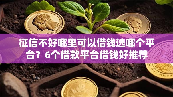 征信不好哪里可以借钱选哪个平台？6个借款平台借钱好推荐