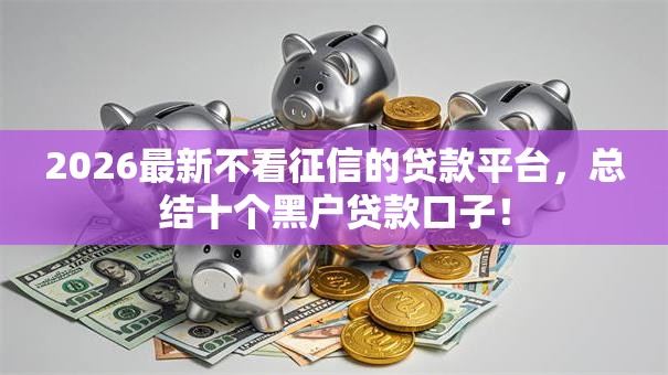 2026最新不看征信的贷款平台,总结十个黑户贷款口子! 2026最新不看征信的贷款平台,总结十个黑户贷款口子!