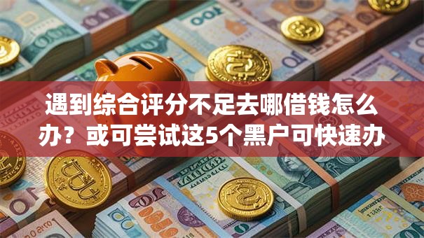 遇到综合评分不足去哪借钱怎么办？或可尝试这5个黑户可快速办理小额贷款业务的app