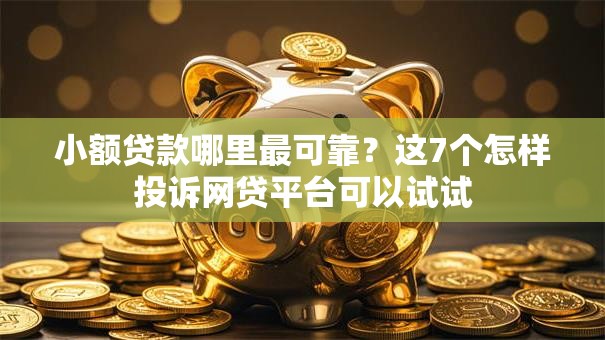 小额贷款哪里最可靠？这7个怎样投诉网贷平台可以试试