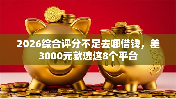 2026综合评分不足去哪借钱,差3000元就选这8个平台 2026综合评分不足去哪借钱,差3000元就选这8个平台