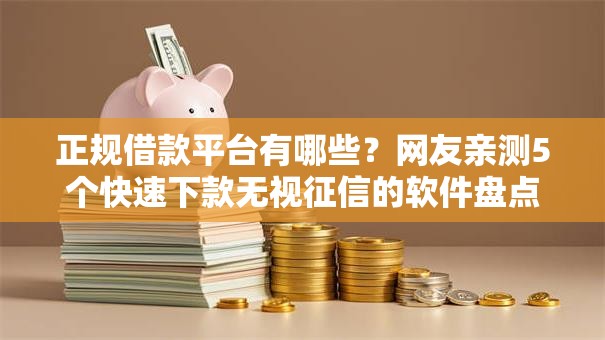 正规借款平台有哪些?网友亲测5个快速下款无视征信的软件盘点 正规借款平台有哪些?网友亲测5个快速下款无视征信的软件盘点