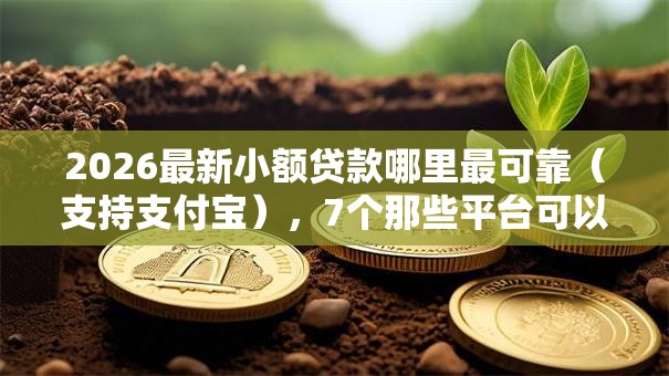 2026最新小额贷款哪里最可靠（支持支付宝），7个那些平台可以借钱无私分享