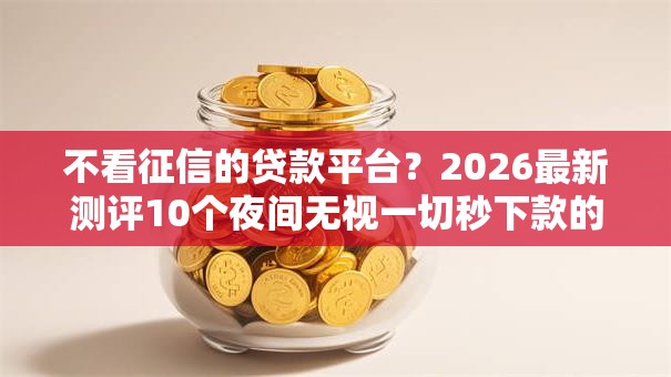 不看征信的贷款平台?2026最新测评10个夜间无视一切秒下款的高炮口子 不看征信的贷款平台?2026最新测评10个夜间无视一切秒下款的高炮口子
