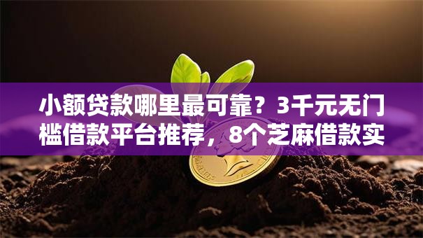 小额贷款哪里最可靠?3千元无门槛借款平台推荐,8个芝麻借款实时到账速借平台盘点 小额贷款哪里最可靠?3千元无门槛借款平台推荐,8个芝麻借款实时到账速借平台盘点