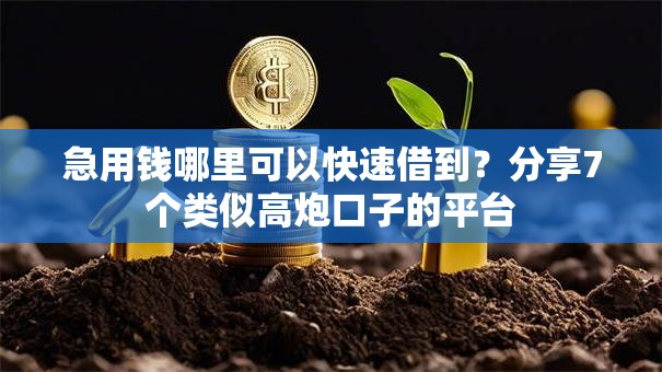 急用钱哪里可以快速借到？分享7个类似高炮口子的平台