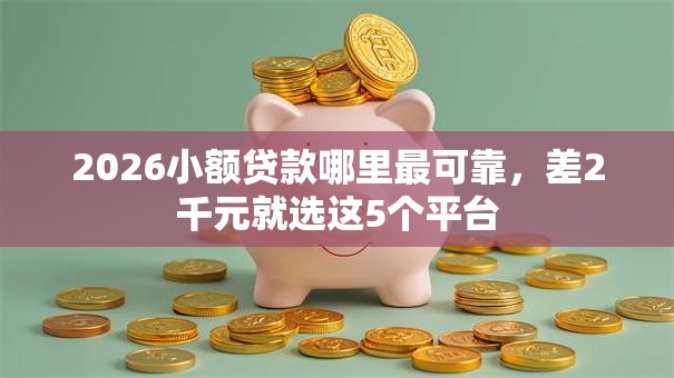 2026小额贷款哪里最可靠，差2千元就选这5个平台