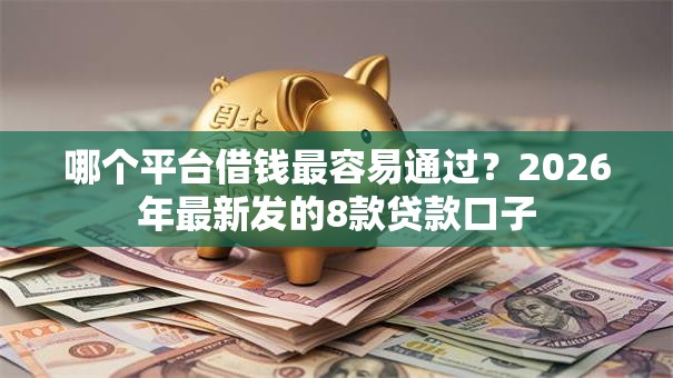 哪个平台借钱最容易通过？2026年最新发的8款贷款口子