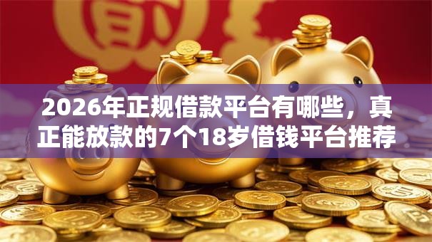 2026年正规借款平台有哪些,真正能放款的7个18岁借钱平台推荐 2026年正规借款平台有哪些,真正能放款的7个18岁借钱平台推荐