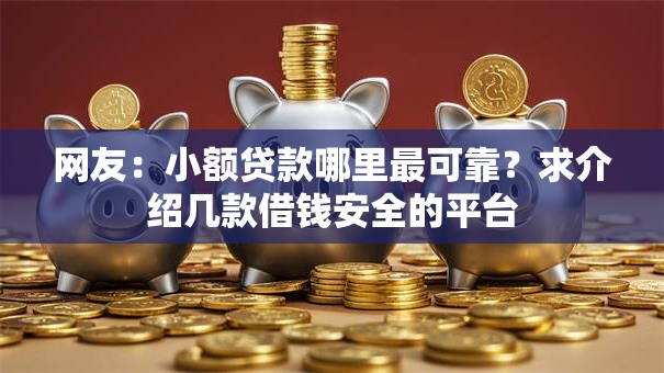 网友:小额贷款哪里最可靠?求介绍几款借钱安全的平台 网友:小额贷款哪里最可靠?求介绍几款借钱安全的平台