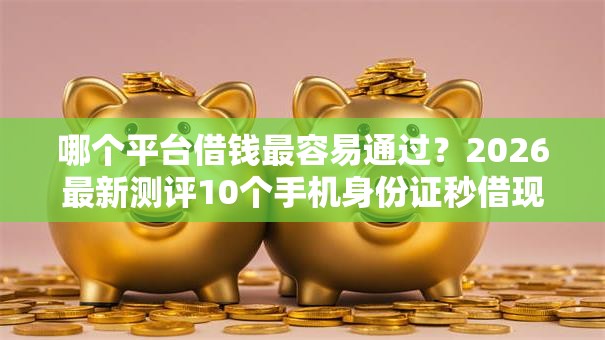 哪个平台借钱最容易通过？2026最新测评10个手机身份证秒借现金的口子