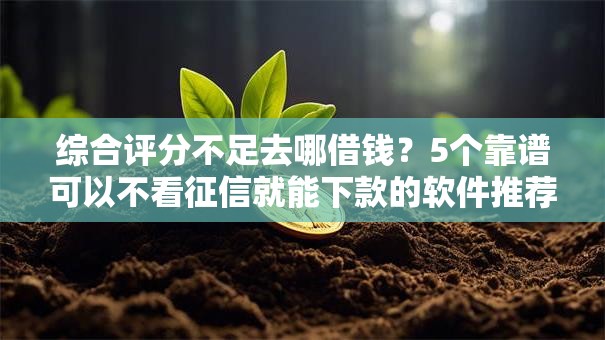 综合评分不足去哪借钱?5个靠谱可以不看征信就能下款的软件推荐 综合评分不足去哪借钱?5个靠谱可以不看征信就能下款的软件推荐