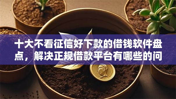 十大不看征信好下款的借钱软件盘点,解决正规借款平台有哪些的问题 十大不看征信好下款的借钱软件盘点,解决正规借款平台有哪些的问题
