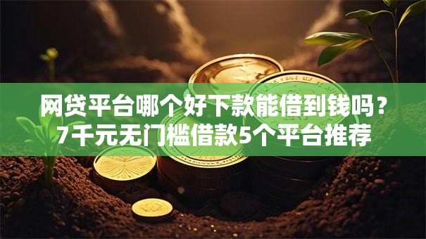 网贷平台哪个好下款能借到钱吗？7千元无门槛借款5个平台推荐