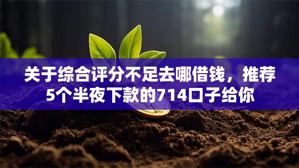 关于综合评分不足去哪借钱,推荐5个半夜下款的714口子给你 关于综合评分不足去哪借钱,推荐5个半夜下款的714口子给你