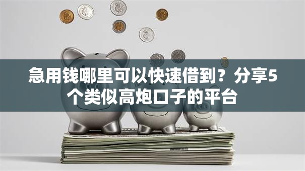 急用钱哪里可以快速借到？分享5个类似高炮口子的平台