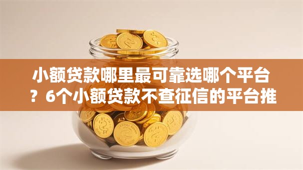 小额贷款哪里最可靠选哪个平台？6个小额贷款不查征信的平台推荐