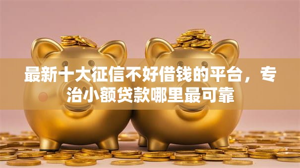 最新十大征信不好借钱的平台，专治小额贷款哪里最可靠