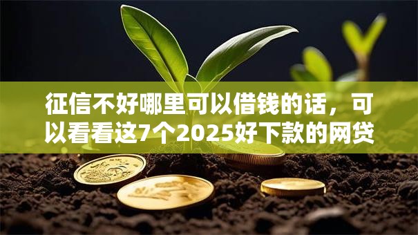 征信不好哪里可以借钱的话,可以看看这7个2025好下款的网贷平台 征信不好哪里可以借钱的话,可以看看这7个2025好下款的网贷平台