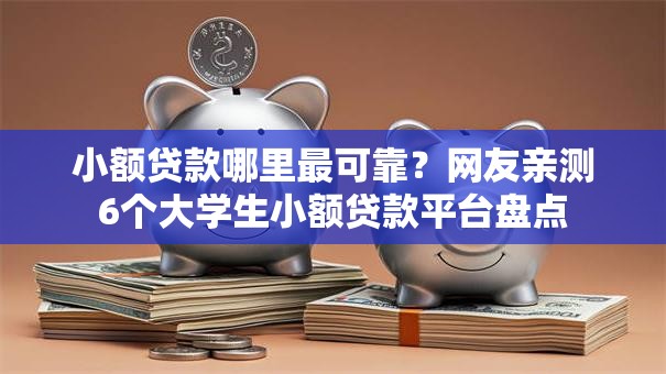 小额贷款哪里最可靠？网友亲测6个大学生小额贷款平台盘点
