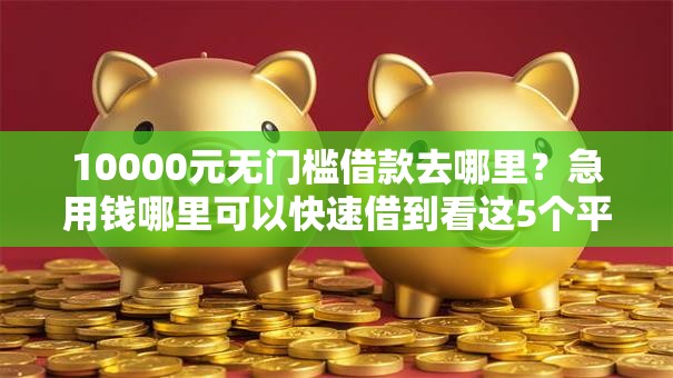 10000元无门槛借款去哪里？急用钱哪里可以快速借到看这5个平台