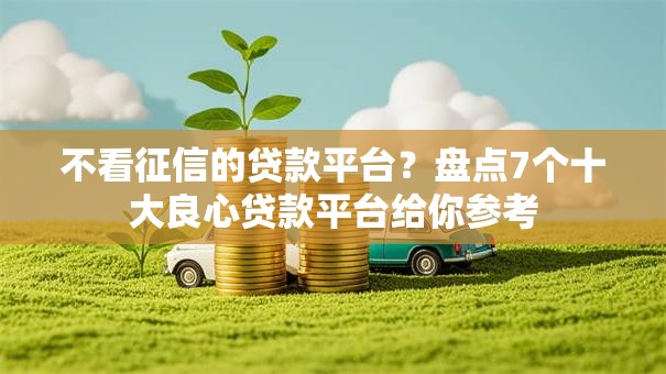 不看征信的贷款平台？盘点7个十大良心贷款平台给你参考
