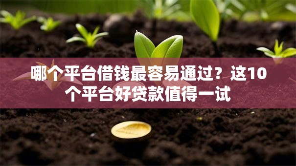 哪个平台借钱最容易通过?这10个平台好贷款值得一试 哪个平台借钱最容易通过?这10个平台好贷款值得一试