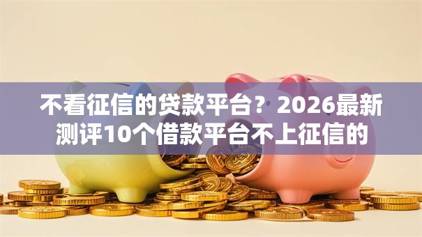 不看征信的贷款平台?2026最新测评10个借款平台不上征信的 不看征信的贷款平台?2026最新测评10个借款平台不上征信的