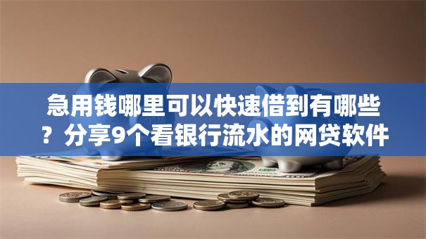 急用钱哪里可以快速借到有哪些?分享9个看银行流水的网贷软件 急用钱哪里可以快速借到有哪些?分享9个看银行流水的网贷软件
