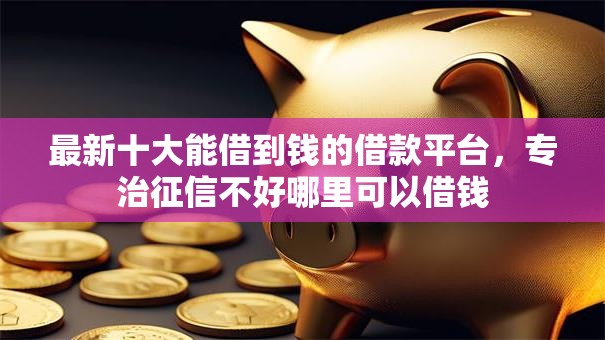 最新十大能借到钱的借款平台,专治征信不好哪里可以借钱 最新十大能借到钱的借款平台,专治征信不好哪里可以借钱