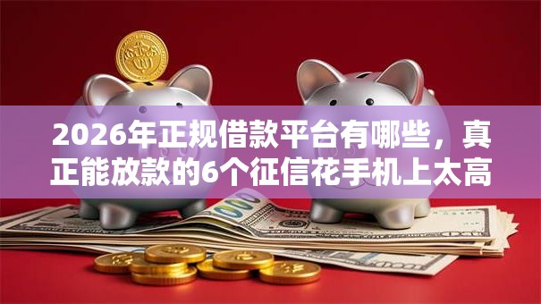 2026年正规借款平台有哪些，真正能放款的6个征信花手机上太高利息贷款软件推荐