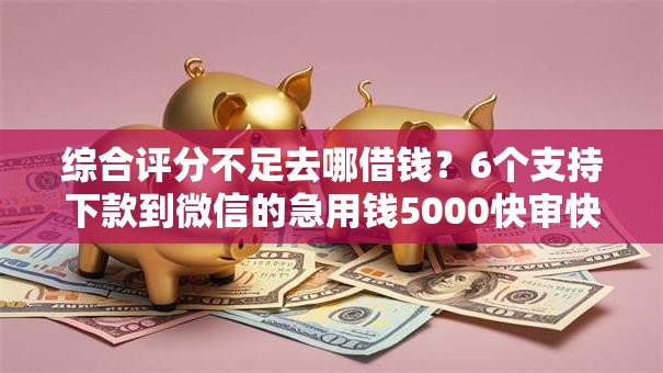 综合评分不足去哪借钱?6个支持下款到微信的急用钱5000快审快贷无需征信口子 综合评分不足去哪借钱?6个支持下款到微信的急用钱5000快审快贷无需征信口子