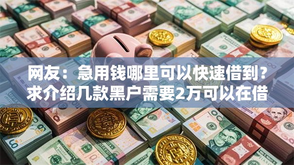 网友:急用钱哪里可以快速借到?求介绍几款黑户需要2万可以在借款平台借款 网友:急用钱哪里可以快速借到?求介绍几款黑户需要2万可以在借款平台借款