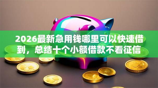 2026最新急用钱哪里可以快速借到,总结十个小额借款不看征信的平台! 2026最新急用钱哪里可以快速借到,总结十个小额借款不看征信的平台!