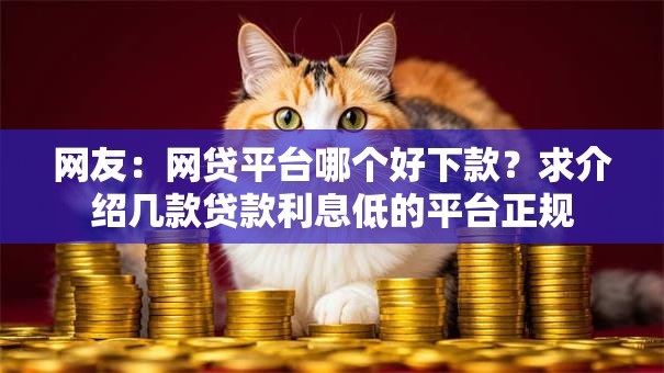 网友：网贷平台哪个好下款？求介绍几款贷款利息低的平台正规