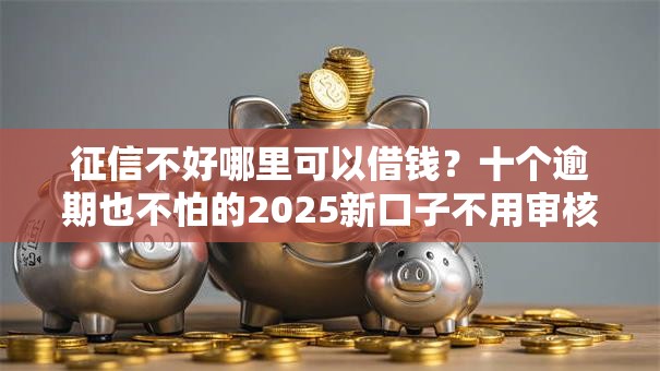 征信不好哪里可以借钱？十个逾期也不怕的2025新口子不用审核的方法