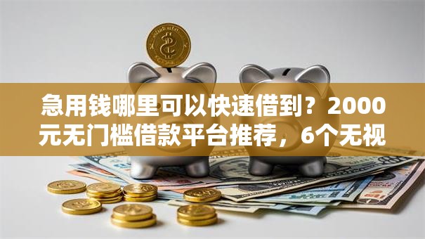 急用钱哪里可以快速借到？2000元无门槛借款平台推荐，6个无视一切包下款的贷款盘点
