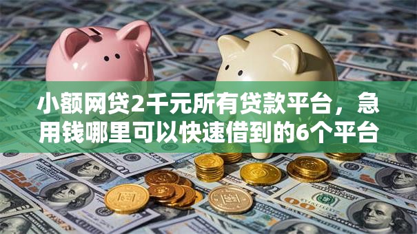 小额网贷2千元所有贷款平台,急用钱哪里可以快速借到的6个平台介绍 小额网贷2千元所有贷款平台,急用钱哪里可以快速借到的6个平台介绍