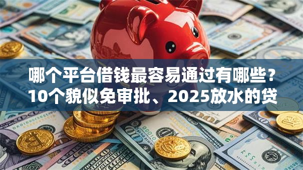 哪个平台借钱最容易通过有哪些?10个貌似免审批、2025放水的贷款口子合集 哪个平台借钱最容易通过有哪些?10个貌似免审批、2025放水的贷款口子合集