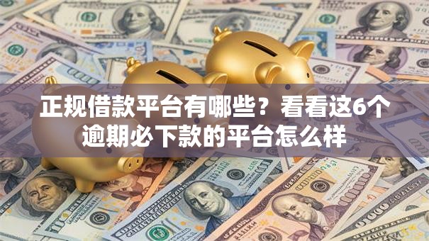 正规借款平台有哪些？看看这6个逾期必下款的平台怎么样