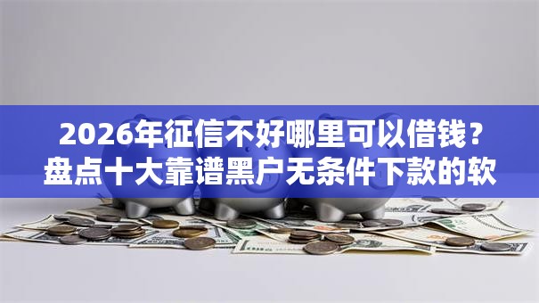 2026年征信不好哪里可以借钱？盘点十大靠谱黑户无条件下款的软件